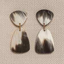 Pendientes de Cuerno Natural para Niñas, Decoración para Fiestas y Bodas, Pendientes de Cuerno de Búfalo y Buey de Buena Calidad, al por Mayor al Mejor Precio - Product Image 5