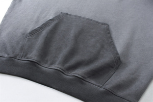 Sweat à capuche de lavage surdimensionné en coton de haute qualité - Product Image 6