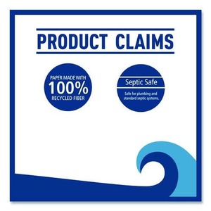Windsoft 3.4 In. Papier toilette jetable X 1000 Ft. 2 plis, compatible avec les fosses septiques, rouleau jumbo - Blanc, 12 rouleaux/carton - Product Image 6