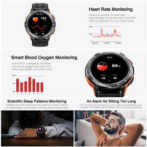 Fossbot viran w101 שעון חכם מחוספס חכם עבור גברים - Product Image 4