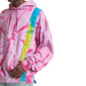 Sweat-shirts unisexes tie-dye à épaules tombantes en coton 100% vintage imprimé tie-dye délavé au soleil pour hommes - Product Image 4