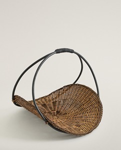 Panier multifonction moderne et écologique en rotin floral Artex Green Earth - Product Image 1