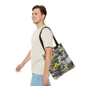 Borsa tote in tela con graffiti da donna - Product Image 6