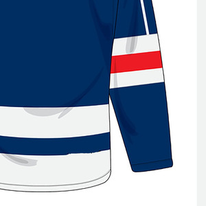 Maillot de hockey sur glace avec logo personnalisé, qualité professionnelle, respirant, confortable, 100% polyester, nouveau style - Product Image 3