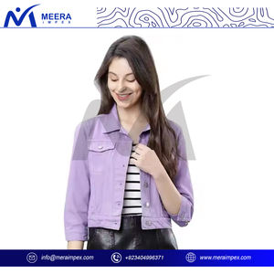 Nouvelle Collection 2025 – Veste en Jean Bleu pour Femme, Tendance, Coupe Oversize, Effet Usé, Style Vintage, Imperméable et Respirante, en Laine - Product Image 2