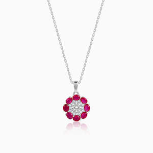 Giva สร้อยคอดอกไม้อินเทรนด์แบบโซ่พร้อมจี้สีเงินสีขาวทองกุหลาบทอง18K - Product Image 5