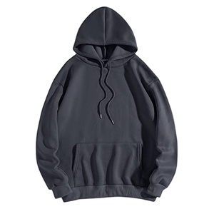 Sudadera Extra Grande de Hip Hop en Color Negro, Ropa Exterior de Invierno, Transpirable, Deportiva, Informal, de Forro Polar y Algodón, 2026 - Product Image 4