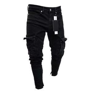 High Quality <b>Jeans</b> for Men <b>Elastic</b> Cotton Pants Fit Denim <b>Jeans</b> Men's Custom Made Wholesale From Factory - Product Image 5