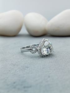 แหวนเพชรโมอิสสำหรับงานแต่งงานแหวนเพชรเม็ดเดี่ยว VVS เพชรโมอิสสำหรับ100% ที่ทันสมัย14K 18K ของขวัญชุด925ทอง - Product Image 2