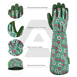 Guantes de Jardinería de Manga Larga para Mujer con Diseño Floral, Protección Contra Espinas y Seguridad Extendida para el Brazo, por AMAZING INDUSTRIES - Product Image 2