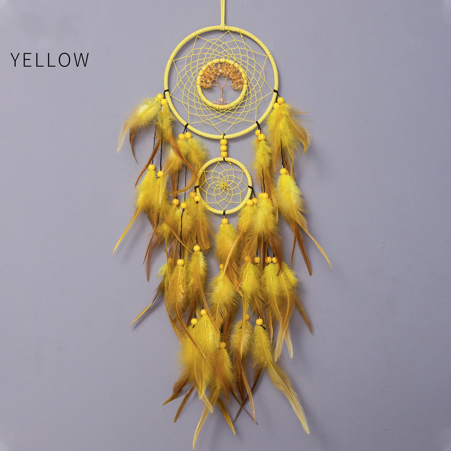 Pierre de cristal à sept couleurs - Jaune