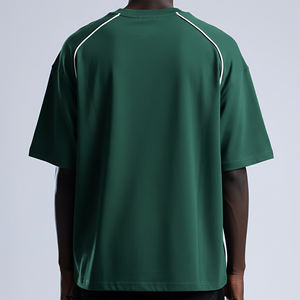 Camiseta de Manga Corta Blanca de Algodón 100% de Corte Holgado, Estilo Hip Hop, Personalizada de Alta Calidad para Hombre - Product Image 5