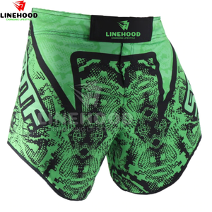 Pantalones cortos de artes marciales de cintura media estilo High Street para hombre, pantalones cortos de tabla sólidos de nuevo diseño, tela de lona con cintura elástica - Product Image 2