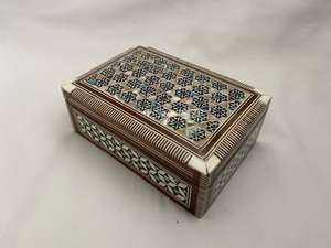 Caja de joyería hecha a mano de nácar elegancia atemporal para ofertas al por mayor - Product Image 3