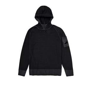 Sudadera Deportiva Ligera de Lana Tejida para Hombre, Tallas 50-54, Diseño Sólido, con Cierre, Bordado 3D, Color Negro - Product Image 1