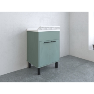 Lavabo Exterior Serie Smeraldo 60x50x85 cm, Fregadero para Lavandería - Product Image 5