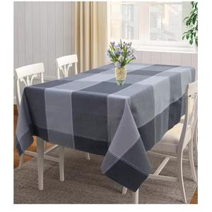 Mantel personalizado para comedor, tela de algodón orgánico 100% con bordado de flores marrones, OEM o ODM, rectangular, Natural, con certificado GOTS - Product Image 2