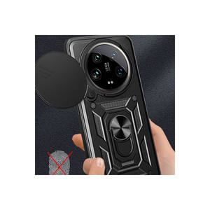 Support magnétique pour coque de téléphone Xiaomi Mi 14 Ultra, protection de l'objectif de l'appareil photo coulissant, coque en silicone antichoc Vega, bleu Poco M4 - Product Image 5