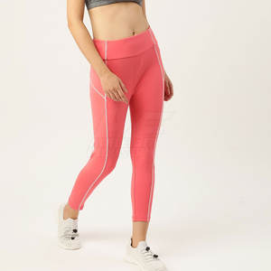 New Arrival Women's <b>High</b>-<b>Waisted</b> Yoga <b>Legging</b> <b>with</b> <b>Tummy</b> <b>Control</b> Mid Waist Solid Pattern <b>Legging</b> Set - Product Image 4
