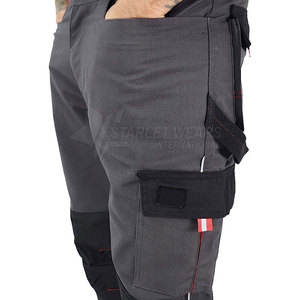 Vente directe d'usine, pantalon de travail en coton imperméable, respirant, ignifuge, certifié CE, haute visibilité, réfléchissant - Product Image 4