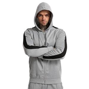 Nouveauté 2022 Ensemble de survêtement pour homme, à capuche, uni, écologique, pour entraînement en salle de sport, personnalisable, taille XL, grande taille, polaire, logo, hiver, en gros - Product Image 4