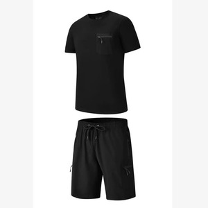 Ensembles de sport et ensembles de loisirs Ensembles de pantalons courts à manches courtes en deux pièces à la mode pour hommes imprimés - Product Image 1