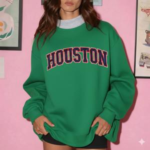 Custom Women's Plus Size Autumn/Winter Long Sleeve <b>Turtleneck</b> Knitted Sweatshirt Fleece Polyester/Cotton Blend Solid Front - Product Image 3