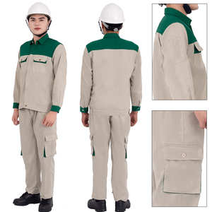 Uniforme de trabajo industrial personalizado para trabajadores Tela de poliéster de algodón transpirable duradera OEM disponible - Product Image 2