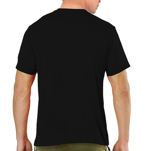 เสื้อยืดแขนสั้นคอวีลึกสำหรับผู้ชายทรงเข้ารูปเสื้อยืดสำหรับใส่ฤดูร้อนออกแบบโลโก้ได้ตามต้องการ - Product Image 3
