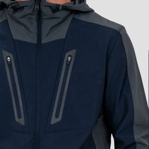 Nuevo Conjunto Deportivo Informal con Capucha de Poliéster y Algodón Estampado, Cortavientos para Exteriores, Conjuntos Deportivos de Alta Calidad, Ropa Deportiva Esencial para Hombre - Product Image 3