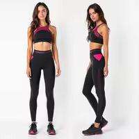 Vente chaude, soutien-gorge de sport respirant de haute qualité, leggings taille mi-haute, ensemble de vêtements de sport à manches longues, vêtements de sport pour la salle de sport, vêtements de sport pour femmes, fitness - Product Image 6