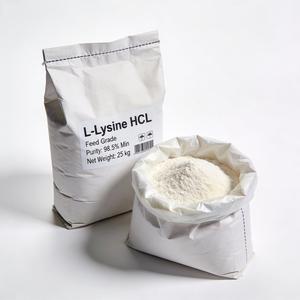 L-Lysine HCL de qualité alimentaire pour animaux, 98,5 %, poudre, emballage en vrac pour la fabrication d'aliments pour animaux - Product Image 1