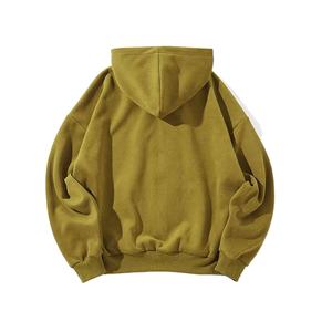 Top qualité goutte épaule fermeture éclair à capuche hommes Boxy surdimensionné sweat à capuche zippé Streetwear blanc uni personnalisé hommes sweats à capuche zippés - Product Image 2