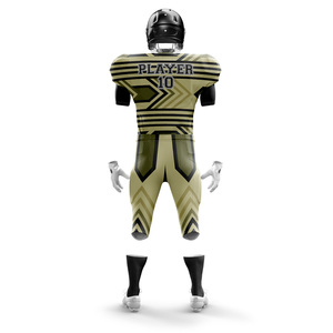 Conjunto de camiseta de fútbol americano personalizable para niños, uniformes transpirables, corto, talla grande, tarifa de fábrica, precio bajo, servicio OEM - Product Image 6