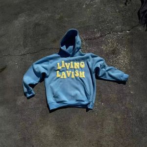 Sudadera con capucha de alta calidad para hombre, ropa de calle personalizada, Jersey de algodón con estampado de gran tamaño bordado impermeable - Product Image 1