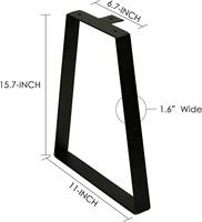 Pieds de table réglables en hauteur en acier inoxydable avec couleur personnalisée pour usage domestique ou professionnel, revêtement poudré noir