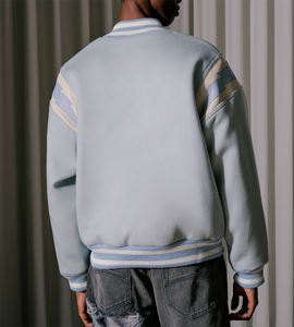 Chaquetas Varsity Personalizadas para Hombre, Casuales, Talla XL, Transpirables, de Poliéster, con Mangas de Cuero para Niños, Lisas, Bordadas, Estilo Letterman - Product Image 6