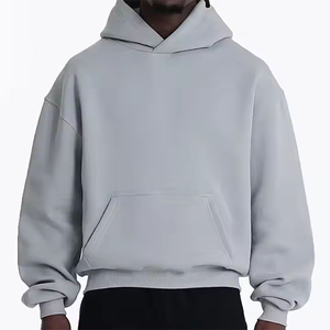 Haute qualité poids lourd hommes 450gsm pull à capuche hiver français éponge polaire bouffée Techniques goutte épaule 100% coton - Product Image 1