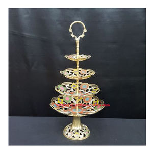 Support décoratif de luxe en laiton gaufré à trois niveaux avec plusieurs couleurs en forme de chocolat Vente chaude et de haute qualité - Product Image 6