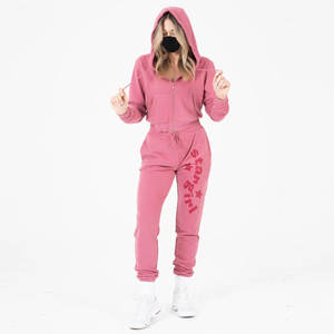 Custom Logo 100% Cotton Gym Clothing Seamless Plus Size Long Sleeve Yoga Crop Top Butt Lifting Yoga Leggings Solid Color Winter - Product Image 1