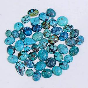 Tibétain Turquoise Personnalisable Mix Forme Bijoux Pierres Précieuses Tibétain Turquoise Quartz Lâche Cabochon Haute Qualité Fabrication de Bijoux - Product Image 5