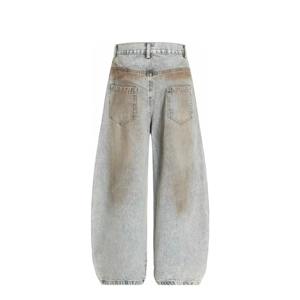 Conjunto de Hombre, Estilo Holgado, Ropa Urbana, 100% Algodón, Jeans de Mezclilla Holgados Personalizados para Hombre, Estilo Urbano, Deslavado a la Piedra - Product Image 3