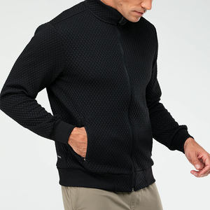 Nouveauté : sweat à capuche pour homme avec demi-zip, poche kangourou, veste pull, tissu doux mélangé - Product Image 4