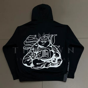 Sudaderas con Capucha para Hombre de Algodón Grueso de Alta Calidad, Estampado SDL Completo, Bordado Personalizable, Diseño Cuadrado - Product Image 5