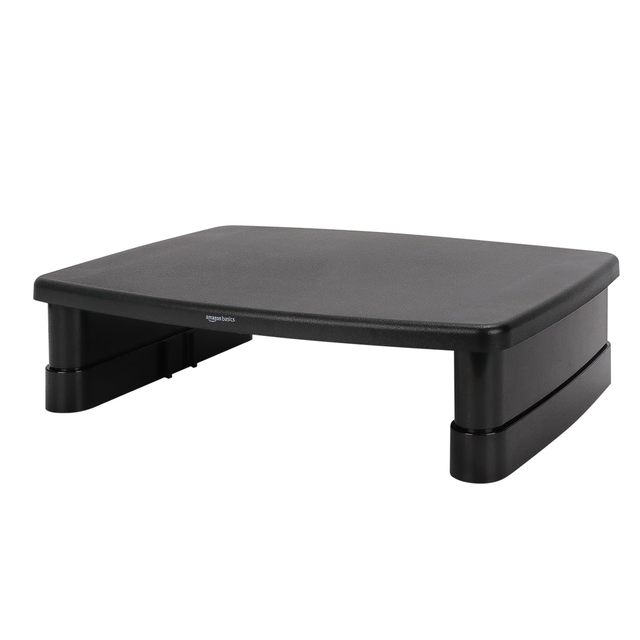 Height Adjustable Monitor Stand Riser Square Plastic Computer Desk Stand with Storage Drawers Ergonomic Monitor Riser