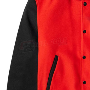 Chaqueta Bomber Varsity de estilo universitario para hombre, parche bordado, detalle de contraste, soporte de invierno, chaqueta Varsity personalizada para hombre - Product Image 6
