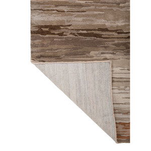 Alfombra Genesis de Lana y Viscosa Hecha a Mano con Patrón Abstracto Rojo y Naranja para Uso Doméstico-TNQ-4379 - Product Image 5