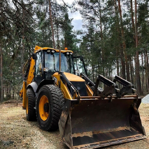 เครื่องจักรเคลื่อนย้าย4CX JCB สำหรับงานหนักเครื่องจักรเคลื่อนย้ายรถแบคโฮแบบมือสองเกียร์ PLC แบริ่งเครื่องยนต์ - Product Image 1