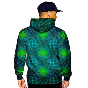 Sudadera con Capucha y Parche Lavado a la Piedra, Diseño de Sublimación Personalizado de Alta Calidad del Fabricante 2026, 100% Algodón, Estilo Holgado para Hombre - Product Image 3
