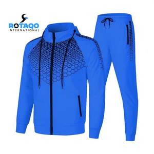 OEM ชุดวอร์มมีฮู้ดสำหรับผู้ชายชุดวอร์ม2ชิ้นสำหรับใส่วิ่งออกกำลังกายในยิมชุดวอร์มมีฮู้ด - Product Image 1